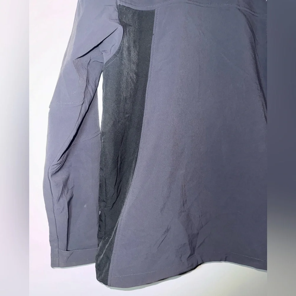 The North Face Summit Series Zip Up Collar Jacket Grey/Black Nylon Size Medium